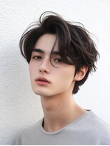 ランテルディ 渋谷(LANTERDIT)&nbsp;メンズ　センターパート　毛流れパーマ