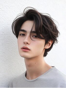 ランテルディ 渋谷(LANTERDIT) メンズ　センターパート　毛流れパーマ