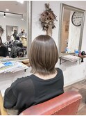 【白髪ぼかし】ハイライトベージュくびれミディ..~*＊. 