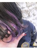 Moana【宜野湾】#インナーカラー#イヤリングカラー#パープル