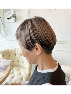 マンプスウタタ (Mumps utata) 柔らかミルクティーカラー×丸めショート