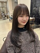 グレースバイハピネス(grace by happiness)&nbsp;髪質改善 縮毛矯正 暗めカラー グレージュ 韓国レイヤー 顔周り