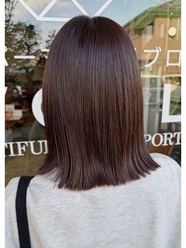 【ももか】艶髪質改善ストレート × ナチュラルミディボブ