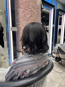 アピッシュ ギンザ(apish ginza) ボブパーマ/コテ巻き風パーマ/レイヤーカット/前髪パーマ