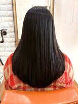 アトリエ ミム 二子玉川店(atelier mim)&nbsp;暗髪カラー レイヤーカット 艶ストレート 黒髪 髪質改善 20代