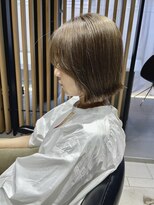 エッセンス(THE ESSENCE)&nbsp;cream brown/切りっぱなしボブエアリーロング美髪ピンクブラウン