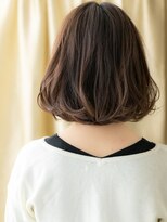 カバーヘア ブリス 志木南口駅前店(COVER HAIR bliss)&nbsp;大人かわいいゆるふわボブパーマ黒髪ウェットヘア10代20代324Z