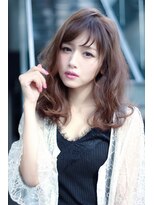 クーエフー(coo et fuu)&nbsp;斜めバング、シースルーバングのセミロングをエアリーに♪藤沢