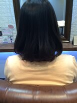 ヘアー サロン アットシュシュ(Hair Salon At'shushu)&nbsp;小顔補正立体カットとデジタルパーマで柔らかミディアムボブ♪