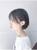 怒涛のおさまり! 耳掛けショートボブ!ナチュラルボブ前下がり