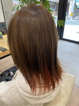 ウォーカーズ(WALKERS) インナーカラー×オレンジ