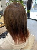 インナーカラー×オレンジ