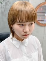 テトヘアー(teto hair) マッシュウルフ、ボブウルフ、ミルクティベージュ、ワイドバング