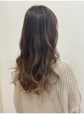 バレイヤージュ×ミルクティーグレージュ