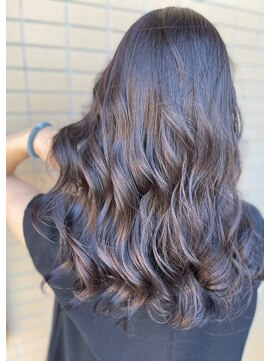 ジュジュル 稲毛本店(jujur) ロング/ハイライト/イルミナカラー/カーキグレージュ【稲毛】