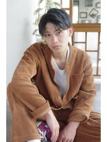 ビアンコカーロ 用賀店(Bianco caro)&nbsp;センター分けショート/アッシュブラック/20代30代40代50代