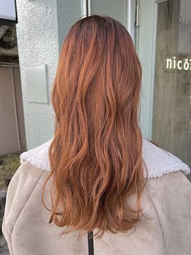 ニコア 千葉(nicoa) ハイトーン/ペールオレンジ[髪質改善/インナーカラー/千葉]