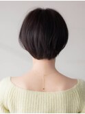ショートボブ20代30代40代大人可愛い暗髪うる艶髪青山表参道