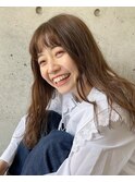 キャラメルベージュ×パーマスタイル