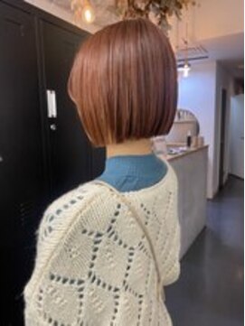 ノイ(noii) /Orangebrown/ぱつっとボブ