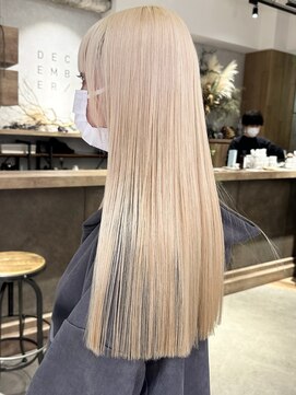 ディッセンバー 渋谷(December) blond color