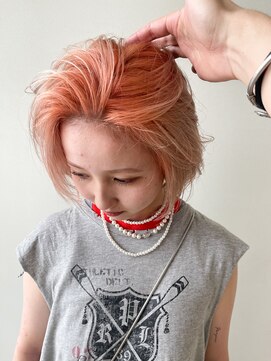 エミス バイ メルト 吉祥寺(emis by melt) 【堀惠】デザインカラーコーラルオレンジシルキーベージュ