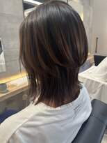 エニー(ENii) 10lvベージュブラウン レイヤードウルフ