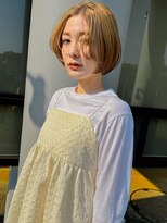 デビュー ヘアーメイク イメチェンショートボブバブルカラー髪質改善韓国風上原宜野湾