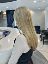 エアー 青山(AIR)&nbsp;ハイトーンカラーブロンドベージュロングレイヤー