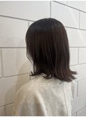 ふんわりミディアムイルミナカラー/透明感カラー/暗髪こなれヘア