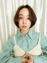 ハピネス 王寺店(Happiness) 前髪なし丸みショート 奈良20代30代40代