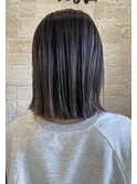 切りっぱなしボブ×ハイライト【東川口　美容室】