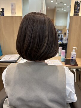 ハイライトボブスタイル