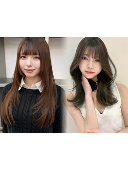 韓国ヘア/韓国レイヤー/レイヤーカット/顔周りカットが人気。ミディアムロングならココ!