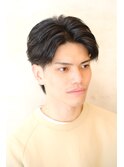 【新富町】メンズビジネスジェルセットのツーブロックスタイル