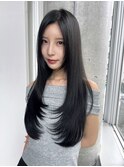 女っぽ美人見せロングレイヤー