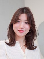 アンアミ シブヤ(Un ami shibuya)&nbsp;くびれヘア/前髪無し/ミディアムヘア/大人ヘア