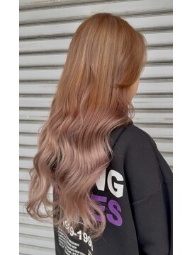 リンイチマルサン(Lin.103) ミルクティーブラウン×ピンクベージュ