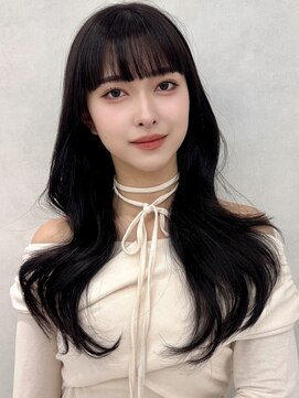 エジョン 八幡山店(Aejon) 韓国ヘアハッシュカットふんわりミディアムココアブラウン艶髪