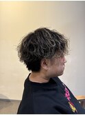 波巻きパーマ　ダウンパーマ　ホワイトメッシュ　八王子　