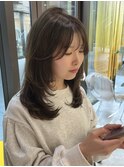 ワンカールレイヤー　オリーブベージュカラー