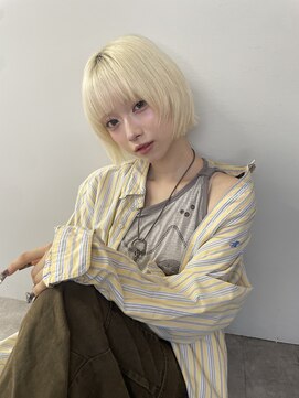 ヴェルダ 池袋店(verda) ホワイトブロンド×ボブレイヤー【shion】