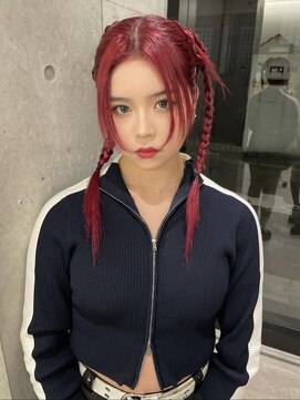 ビューズ(VIEWS) ロングヘアワンホンヘア/表参道南青山美容室/赤カラー