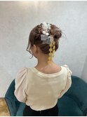 暗めカラー/ブリーチなしカラー/ヘアアレンジ/福岡/天神/20代