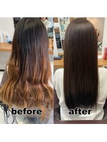モンド ヘアクリエーション 新栄店(monde hair creation)&nbsp;【monde】before × after × 髪質改善
