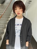 トリッカ シブヤ(TRICCA SHIBUYA)&nbsp;レイヤーショートボブ/くびれ/艶ブラウンカラー/トリートメント