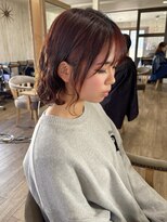 ヘブンリー(heavenly)&nbsp;京都駅デジタルパーマウェーブパーマワインレッドボルドーカラー