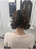 ゆるふわツインお団子ヘア