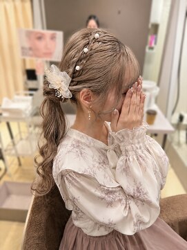 ヘアセットサロンコト(Hair Set Salon KOTO) サイドポニーヘアアレンジ