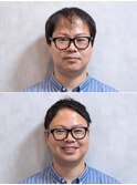 30代40代U字アップバングメンズショート飯田橋水道橋市谷神楽坂